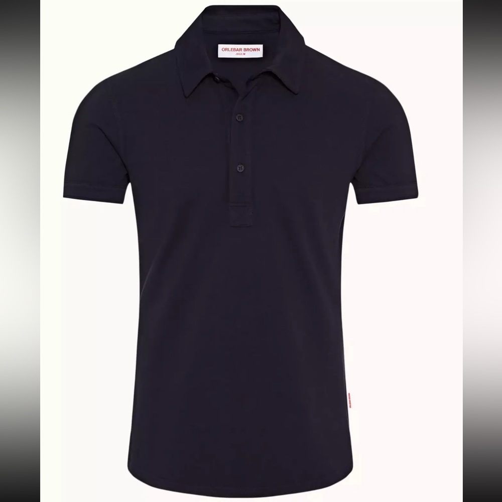 Orlebar Brown Sebastian Navy Tailored Fit Pique Polo Shirt NEW S L XL XXL